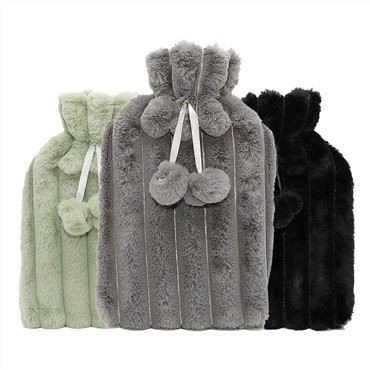 Capa de pele personalizada para garrafa de água quente