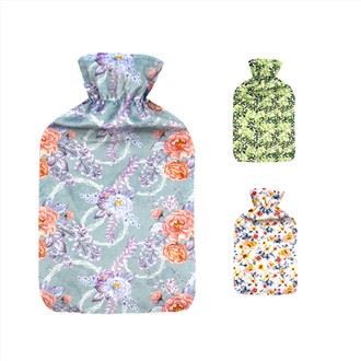 Garrafa de água quente de borracha com capa de lã