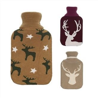 Capa de garrafa de água quente de malha macia