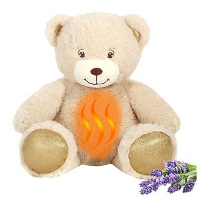 Almofada de aquecimento de microondas de ursinho de pelúcia