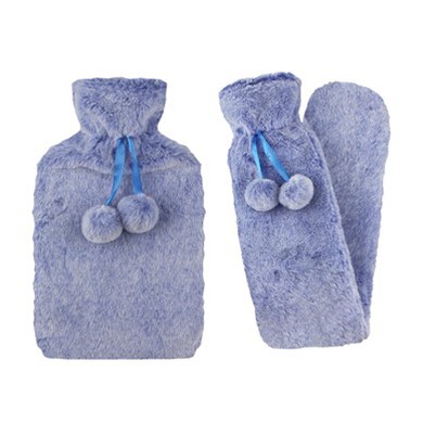 Capa de pelúcia de borracha para bolsa de água quente 2L