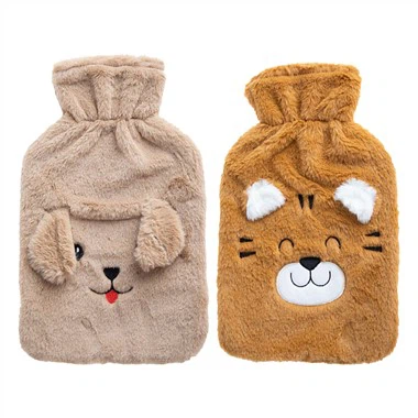 Capa para garrafa de água quente animal 2l