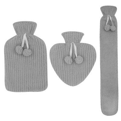 Capa para bolsa de água quente de lã de formato diferente