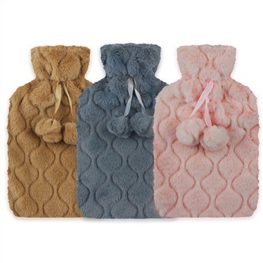 Capa fofa para garrafa de água quente