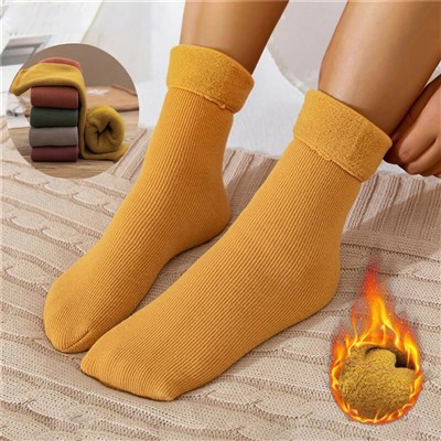 Meias de chão femininas quentes felpudas