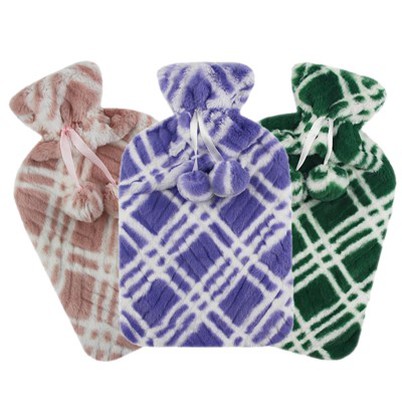 Bolsa de água quente de pelúcia para terapia quente e fria