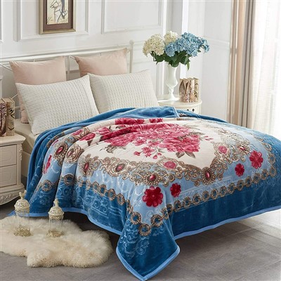 Cobertor luxuoso de cama de vison de inverno