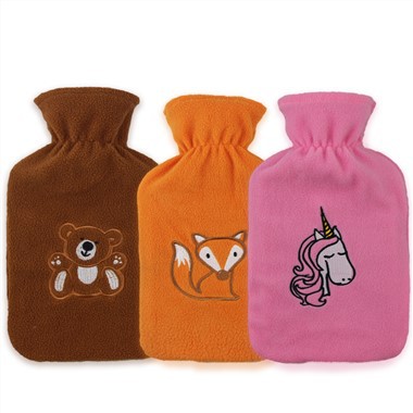 Capa mini lã para garrafa de água quente