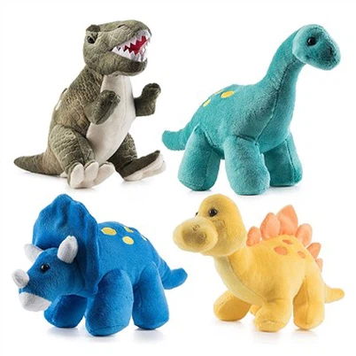 Bonecos dinossauros recheados de pelúcia