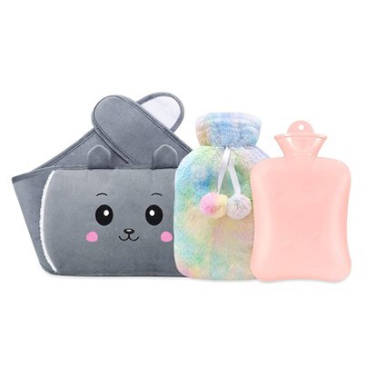 Garrafa de água quente em PVC com capa de cintura