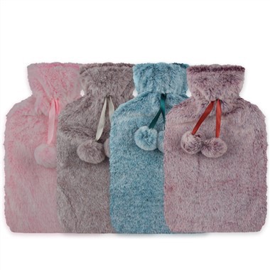 Cobertura de bolsa de água quente de pele de coelho