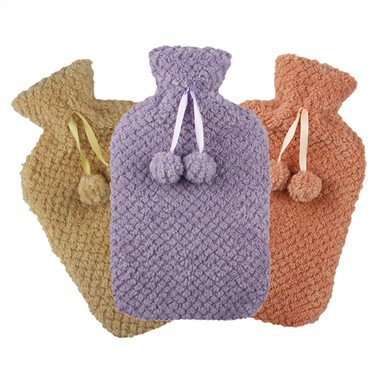 Capa de flanela de borracha para bolsa de água quente