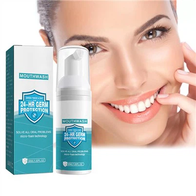Mousse de creme dental para limpeza de dentes