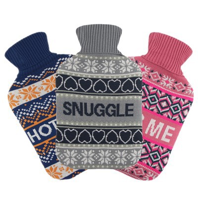 Saco de água quente 1000ml / 2000ml com capa de malha