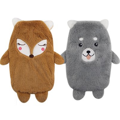 Capas de saco de água quente de borracha em formato de animal