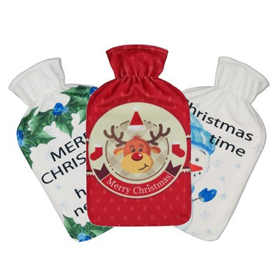 Logotipo personalizado da capa do saco de água quente de lã