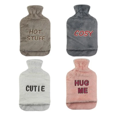 Capa de bolso para garrafa de água quente com pacote de calor fofo