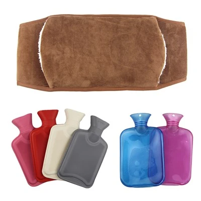 Bolsa de água quente em PVC de borracha com capa para cinto
