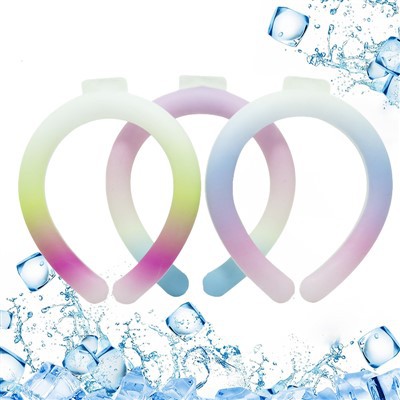 Anel envoltório de pescoço para resfriamento de gelo vestível